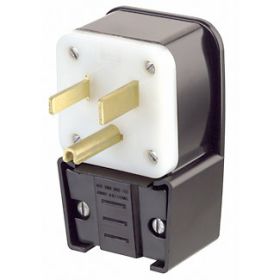 Leviton 9550-P Industrial Grade Power Angle Plug 50 Amp, 125 Volt