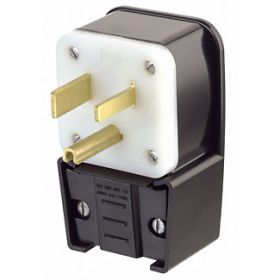 Leviton 9650-P Industrial Grade Power Angle Plug 50 Amp, 250 Volt