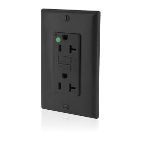 Leviton GFNT2-HFE Extra-Heavy Duty, Hospital Grade, Self-Test GFCI Receptacle, 20 Amp, 125 Volt, Black