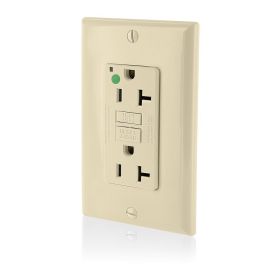 Leviton GFNT2-HFI Extra-Heavy Duty, Hospital Grade, Self-Test GFCI Receptacle, 20 Amp, 125 Volt, Ivory