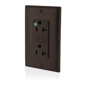 Leviton GFNT2-HG Self-Test GFCI Receptacle, Hospital Grade, 20 Amp, 125 Volt, 5-20R NEMA