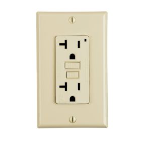 Leviton GFNT2-I Self-Test GFCI Receptacle, Non-Tamper Resistant Duplex, 20 Amp, 125 Volt, 5-20R NEMA
