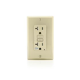 Leviton GFTA2-I Self-Test Audible GFCI Receptacle, 20 Amp, 125 Volt, 5-20R NEMA