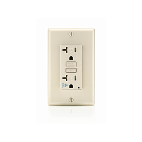 Leviton GFTA2-T Self-Test Audible GFCI Receptacle, 20 Amp, 125 Volt, 5-20R NEMA