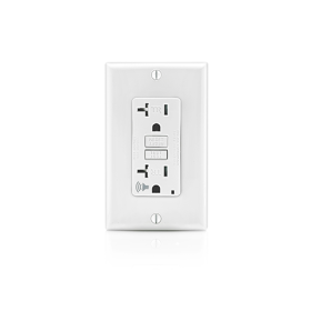 Leviton GFTA2-W Self-Test Audible GFCI Receptacle, 20 Amp, 125 Volt, 5-20R NEMA