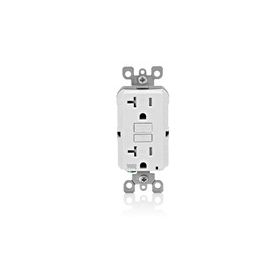 Leviton GFWT2-FI Self-Test GFCI Receptacle, Nafta-ARRA 20 Amp, 125 Volt, 5-20R NEMA