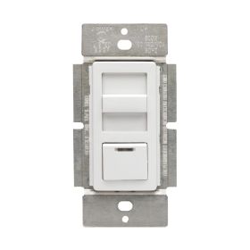 Leviton IPI10-1LZ IllumaTech Incandescent Slide Dimmer, 1000W, Single Pole, 3-Way, White/Ivory/Light Almond