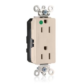 Leviton M1626-ILT Modular Duplex Decora Receptacle, 15 Amp, 125 Volt