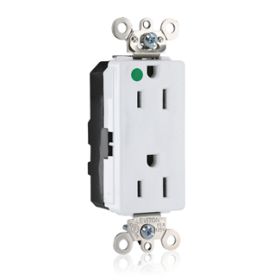 Leviton M1626-ILW Modular Duplex Decora Receptacle, 15 Amp, 125 Volt