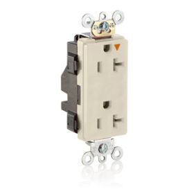 Leviton M1636-IGT Industrial Grade Decora Receptacle, 20 Amp, 125 Volt