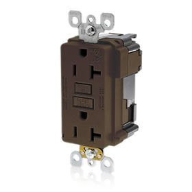 Leviton M7899 GFCI Receptacle, Lev-Lok, 20 Amp, 125 Volt, 5-20R NEMA