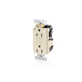 Leviton MGFN1-T Self-Test GFCI Receptacle, Lev-Lok, 15 Amp, 125 Volt, 5-15R NEMA