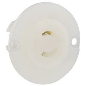 Leviton ML1-PER Industrial Grade Flanged MiniLock Outlet 15 Amp, 125 Volt