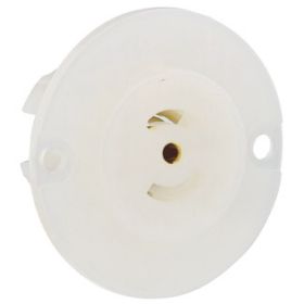 Leviton ML2-PER Industrial Grade Flanged MiniLock Outlet 15 Amp, 125 Volt