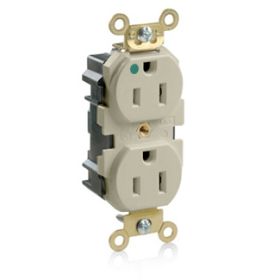 Leviton MRI15-I Lev-Lok Hospital Grade-MRI Duplex Receptacle, 15 Amp, 125 Volt
