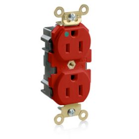 Leviton MRI15-R Lev-Lok Hospital Grade-MRI Duplex Receptacle, 15 Amp, 125 Volt