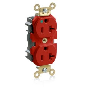 Leviton MRI20-R Lev-Lok Hospital Grade-MRI Duplex Receptacle, 20 Amp, 125 Volt