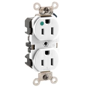 Leviton MRI82-W Standard Receptacle, 15 Amp, 125 Volt