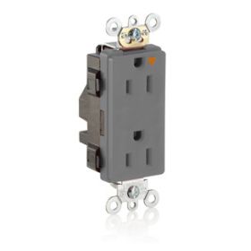 Leviton MT162-IGG Industrial Grade Decora Receptacle, 15 Amp, 125 Volt