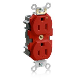 Leviton MT562-IGR Lev-Lok Industrial Grade Tamper Resistant Duplex Receptacle, 15 Amp, 125 Volt