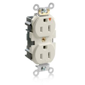 Leviton MT562-IGT Lev-Lok Industrial Grade Tamper Resistant Duplex Receptacle, 15 Amp, 125 Volt