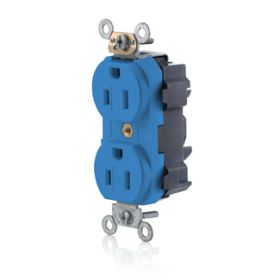 Leviton MT562-SB Lev-Lok Commercial Grade Tamper Resistant Duplex Receptacle, 15 Amp, 125 Volt