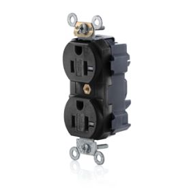 Leviton MT562-SE Lev-Lok Commercial Grade Tamper Resistant Duplex Receptacle, 15 Amp, 125 Volt