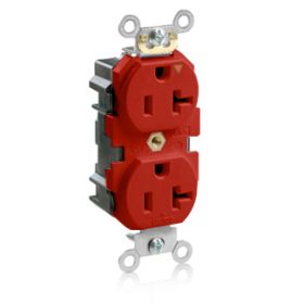 Leviton MT563-IGR Lev-Lok Industrial Grade Tamper Resistant Duplex Receptacle, 20 Amp, 125 Volt