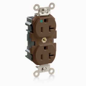 Leviton MT830 Lev-Lok Hospital Grade Tamper-Resistant Duplex Receptacle, 20 Amp, 125 Volt