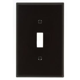 Leviton PJ1 Switch Wallplate, Midway Size, Gang 1, Brown
