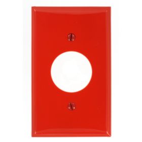 Leviton PJ1-R Switch Wallplate, Midway Size, Gang 1, Red