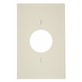 Leviton PJ7-T Receptacle Wallplate, Midway Size, Gang 1, Light Almond