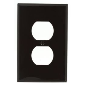 Leviton PJ8 Receptacle Wallplate, Midway Size, Gang 1, Brown