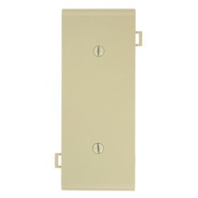 Leviton PSC14-I Blank Wallplate, Sectional, Gang 1, Ivory