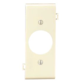 Leviton PSC7-I Receptacle Wallplate, Sectional, Gang 1, Ivory