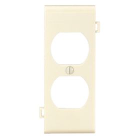 Leviton PSC8-I Receptacle Wallplate, Sectional, Gang 1, Ivory