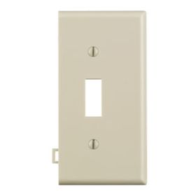 Leviton PSE1-T Switch Wallplate, Sectional, Gang 1, Light Almond