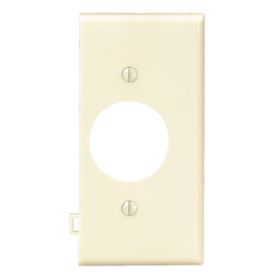 Leviton PSE7-I Receptacle Wallplate, Sectional, Gang 1, Ivory