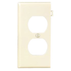 Leviton PSE8-I Receptacle Wallplate, Sectional, Gang 1, Ivory