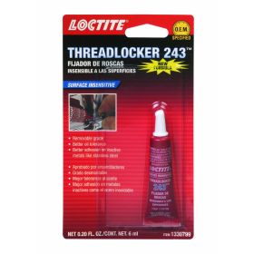 Loctite 243 Oil Tolerant Removable Medium Blue Threadlocker 6ml