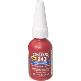 Loctite 243 Primerless Oil Tolerant Medium Blue Threadlocker 10ml
