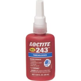 Loctite 243 Primerless Oil Tolerant Medium Blue Threadlocker 50ml