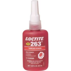 Loctite 263 Primerless Oil Proof High Strength Red Threadlocker 50ml
