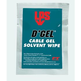 LPS 61244 D'Gel Cable Gel Solvent, 1 Wipe