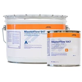 MasterFlow 647 Liquid Epoxy Grout for Pressure or Gravity Application 2.5 Gallon Kit