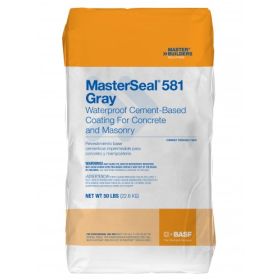 Masterseal 581 Waterproof Cement-Based Coating Standard Gray 50lb