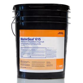 MasterSeal 615 Short Fiber Waterborne Emulsified-Asphalt Damp-Proofing Compound 5 Gal