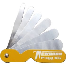 Newborn A-POCKETSLK-FLEK Pocket Slix, 6 in 1 Folding Pocket Caulk Spatula, Flexible, Yellow