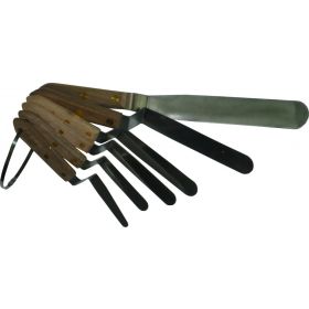 Newborn KIT-SPT-OF 6-Piece Wooden Handled Offset Spatula Set