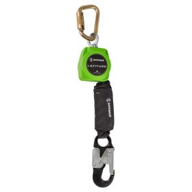 Safewaze 019-5045 Latitude 6' Single Web SRL-P: Carabiner, Alu Snap Hook